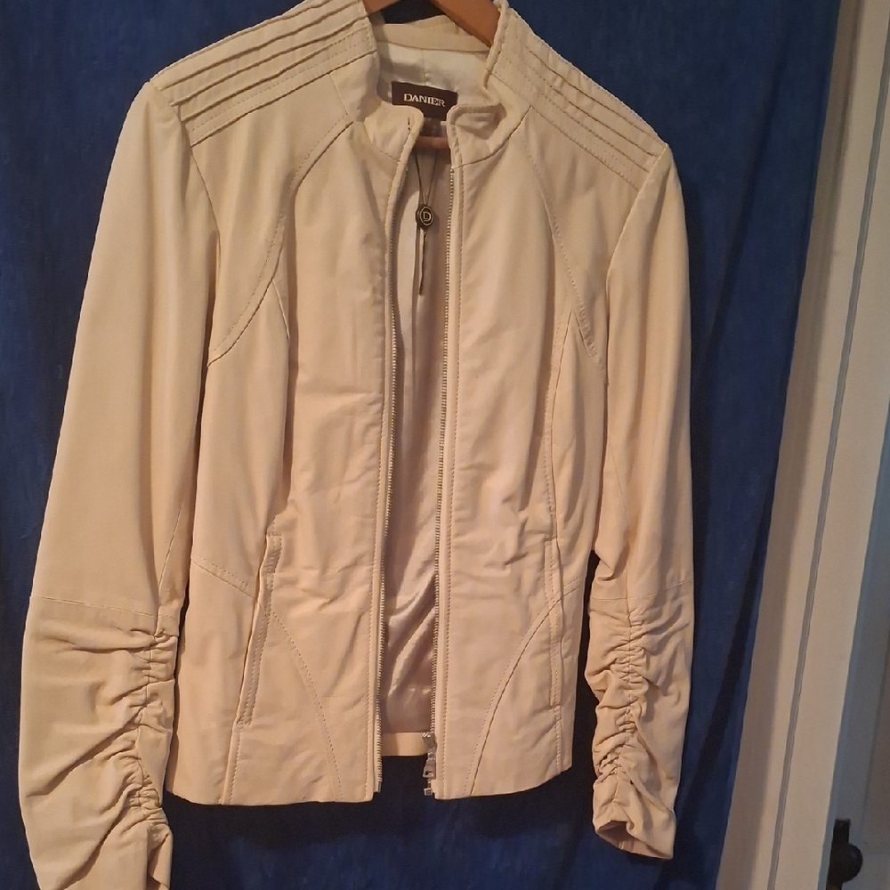 Danier Cream Bomber Jacket for Women‎